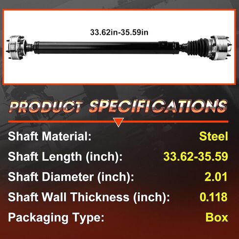 Front Complete Drive Sways [Tommoratic Transmission] Fit for 2007 2008 2009 2010 Jeep Commander ، 2007-2010 Grand Cherokee ، Prop Sheaft Drivway Assembly Reply# 52853431aa in Saudi Arabia