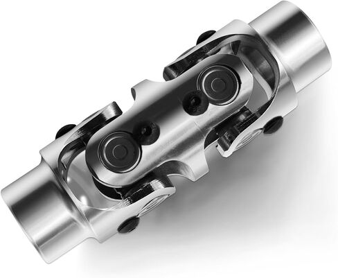 3/4"Round X3/4"Round Black Double U Joint Steering Universal Joint DOUBLE U Joint Shaft,Total Length: 5-1/8" in Saudi Arabia
