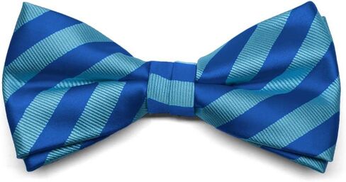 tiemart Pre-Tied Adjustable Formal Striped Bow Tie in Saudi Arabia