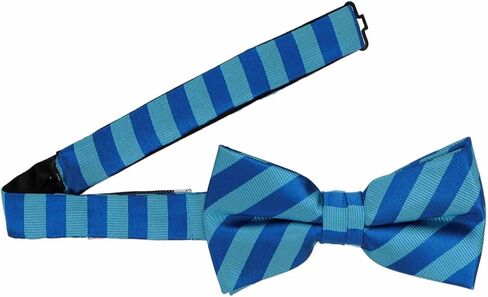 tiemart Pre-Tied Adjustable Formal Striped Bow Tie in Saudi Arabia