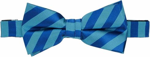 tiemart Pre-Tied Adjustable Formal Striped Bow Tie in Saudi Arabia