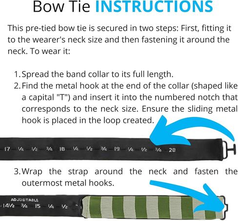 tiemart Pre-Tied Adjustable Formal Striped Bow Tie in Saudi Arabia