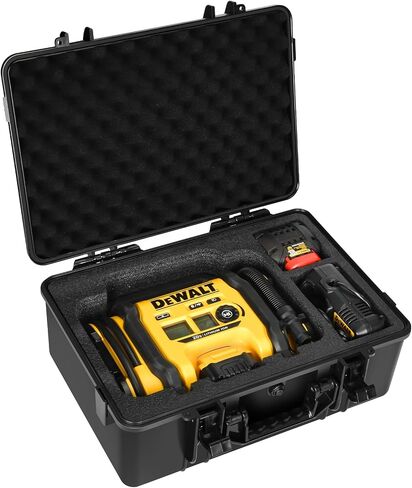 LOTOCASE Air Compressor Case for DEWALT 20V MAX Tire Inflator DCC020IB | Waterproof Hard Shell Storage Bag Compatible with DEWALT Tire Inflator, Battery Pack 20V 2.0 to 9.0 Ah & Chargers (Case Only) in Saudi Arabia