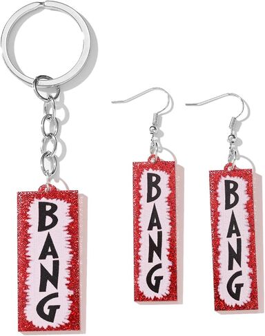 Western Keychain Earrings Western Cowboy Keychain Earrings for Fans Party Dress Outfit Merch Jewelry Gifts in Saudi Arabia