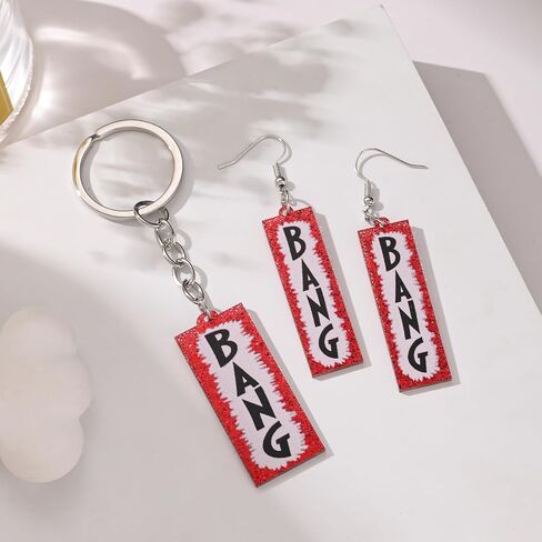 Western Keychain Earrings Western Cowboy Keychain Earrings for Fans Party Dress Outfit Merch Jewelry Gifts in Saudi Arabia