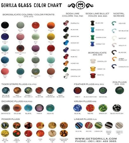 Color Front Double Flared Plug — Price Per 1 - Orange - 2.5mm ~ 10g in Saudi Arabia
