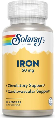 Solaray Iron 50mg | 60 م in Saudi Arabia