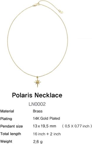 14K Gold Plated Dainty Anchor Chain Link Pendant Necklace Adjustable Necklaces for Women (Clanko Necklace) in Saudi Arabia