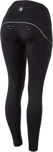 HORZE Nicki Women's High Waist Breathable Full Seat Riding Tights with Phone Pockets in Saudi Arabia