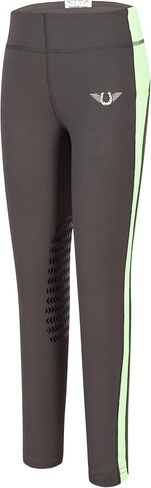 TuffRider Children's Ventilated Schooling Riding Tights with Free Assorted Striped Socks in Saudi Arabia