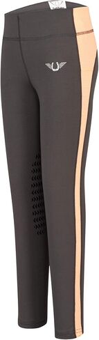 TuffRider Children's Ventilated Schooling Riding Tights with Free Assorted Striped Socks in Saudi Arabia