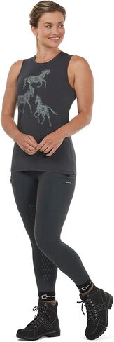 Kerrits Women's Trinity Horse Tank Top – Soft, Sleeveless Equestrian Shirt, Wicking Fabric, Casual Fit, Exclusive Horse Print in Saudi Arabia