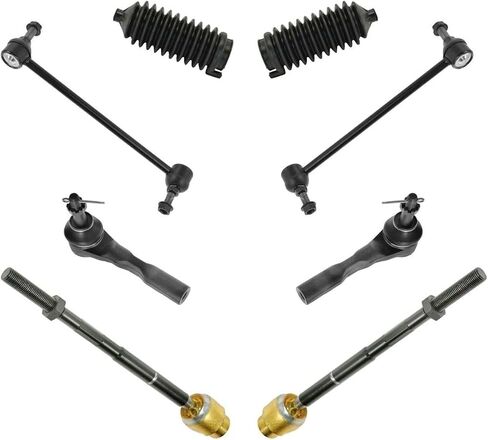 8pc Steering & Suspension Kit Sway Bar End Links Tie Rods w/Bellows Boots Sealed for Chevy for Malibu 2004-2009,for Pontiac for G6 2005-2010,for Saturn for Aura 2007-2009 in Saudi Arabia