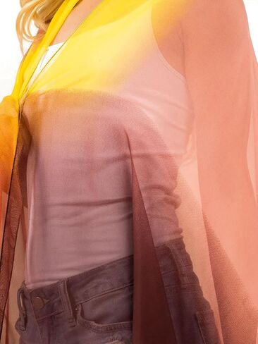Chiffon Cover-up Sarong and Sun Protective Kimono Shawl in Kuwait