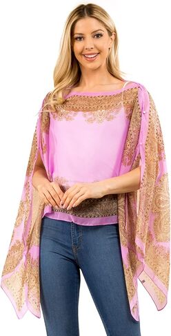 Chiffon Cover-up Sarong and Sun Protective Kimono Shawl in Kuwait