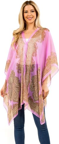 Chiffon Cover-up Sarong and Sun Protective Kimono Shawl in Kuwait