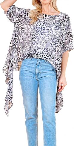 Chiffon Cover-up Sarong and Sun Protective Kimono Shawl in Kuwait