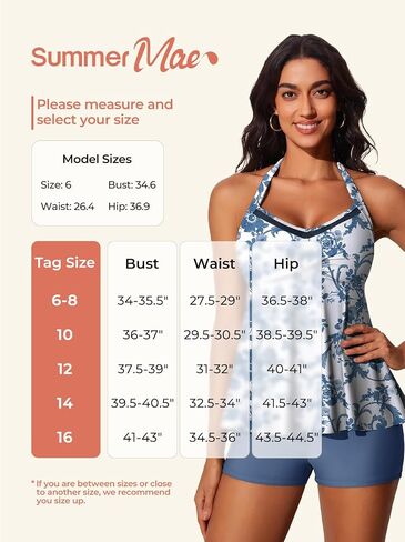 الصيف Mae Halter Tankini Swimsuits للنساء 2025 البطن 2 قطعة بدلة السباحة بدلة عالية الخصر مع السراويل القصيرة in Saudi Arabia