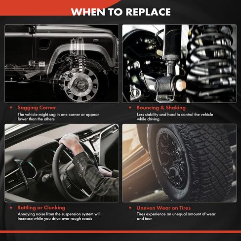 مجموعة الربيع الأمامية A-Premium 2PCS متوافقة مع Ford Ranger 1989-1997 & Mazda B3000 1994-1996 ، B4000 1994-1997 ، Side و Driver و Driverenger Side in Kuwait