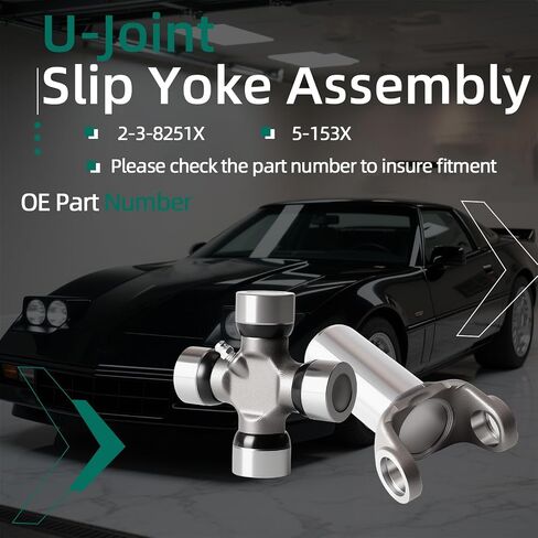 5-153X & 2-3-8251X U-Joint Slip Yoke Kit, Universal Joint 1310 Series with Outside Snap Ring (OSR) & Transmission Slip Yoke in Saudi Arabia