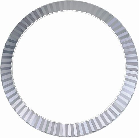 Ewatchparts 18K Real White Gold Watch Fluted Bezel Compatible With Rolex Datejust 41mm 126300, 126334 in Saudi Arabia