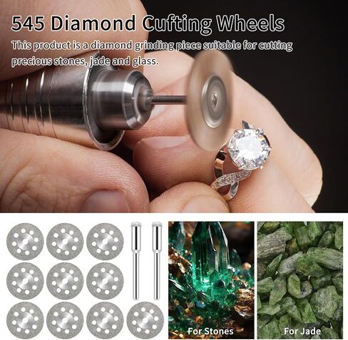 54PCS Rotary Tool Cut Off Wheel Set 1-1/4'' Reinforced Fiberglass Cutting Tool Wheel Discs Included 4Pcs Mandrels Rotary Tool Accessories for Cutting Metal, Stone, Wood in Saudi Arabia