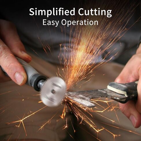 54PCS Rotary Tool Cut Off Wheel Set 1-1/4'' Reinforced Fiberglass Cutting Tool Wheel Discs Included 4Pcs Mandrels Rotary Tool Accessories for Cutting Metal, Stone, Wood in Saudi Arabia