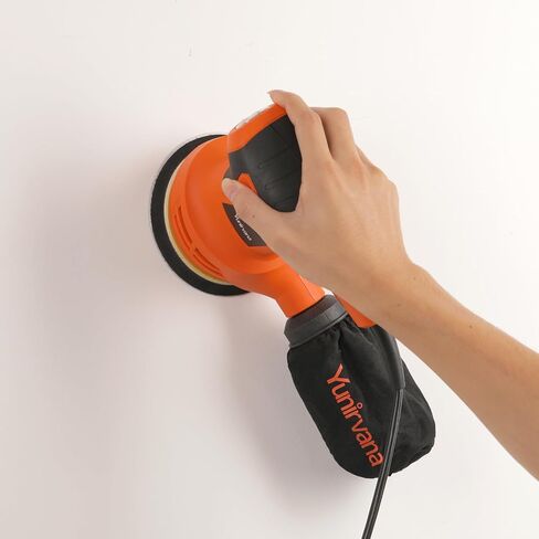 5-Inch Orbital Sander, 2.5 Amp Motor, 15 Pcs Sanding Disc Set, 6-Speed Control (6000-13000 OPM), Efficient Dust Collection for Superior Sanding and Polishing in Saudi Arabia