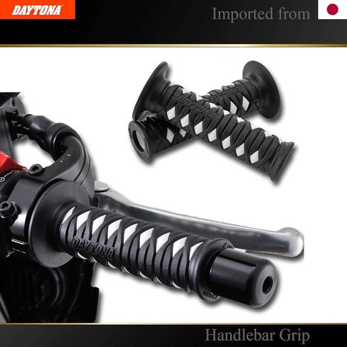 DAYTONA Universal 7/8" Motorcycle Handlebar Grips for Premium Comfort Rides (Katana) (Black) in Kuwait