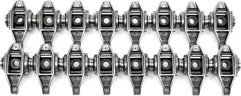 Michigan Motorsports LS1 Rocker Arms مع تم تثبيت trunnions المطورة - يناسب 4.8L 5.3L 5.7L 6.0L LS - أداء Valvetrain المحسن - مجموعة من 16 (لم يتم تضمين البراغي) in Kuwait