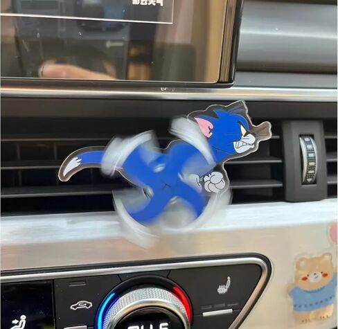 Jerry Car Air Vent Clip - Spinners لطيف Jerry و Mouse Design ، يتحركون مع تدفق الهواء - الديكور الداخلي للسيارات للنساء والرجال (3pcs) in Saudi Arabia