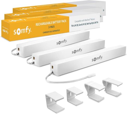 somfy Rechargeable Battery Pack for External Battery Wirefree Motors - Year-Round Power for RTS Motorized Shades, Curtains, Awnings - Charge Once a Year - #9021217 in Saudi Arabia