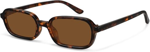 WOWSUN Retro Rectangle Sunglasses Womens Small Trendy 90s Sun Glasses Sunnies UV400 Protection in Kuwait