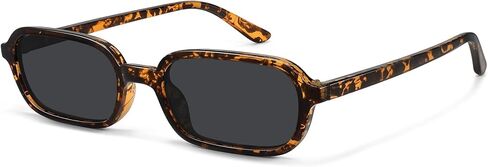 WOWSUN Retro Rectangle Sunglasses Womens Small Trendy 90s Sun Glasses Sunnies UV400 Protection in Kuwait