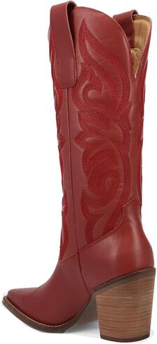Dingo Womens Hensley Snip Toe Bress Buts Mid Calf Mid Heel 2-3 " - Black in Saudi Arabia