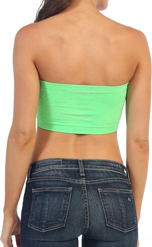 Kurve Seamless Sparkle Bandeau Tube Top (Non-Padded) -Made in USA- in Saudi Arabia