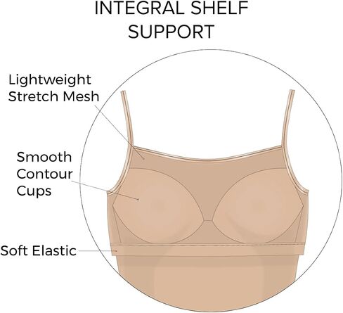 Felina | 2-Pack So Smooth Modal Cami Top with Hidden Built in Shelf Bra Support in Saudi Arabia