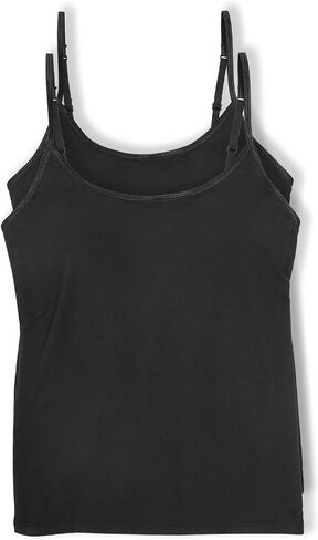 Felina | 2-Pack So Smooth Modal Cami Top with Hidden Built in Shelf Bra Support in Saudi Arabia