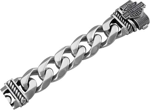 Harley-Davidson Men's Bar & Shield Curb Lin in Saudi Arabia