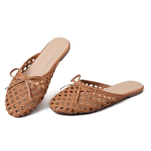 Women's Mesh Mules Breathable Slip-On Net Flats Lightweight Mesh Ballet Flats for Women for Casual Or Indoor Wear in Kuwait