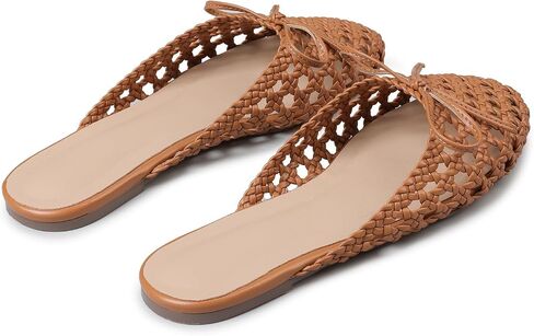 Women's Mesh Mules Breathable Slip-On Net Flats Lightweight Mesh Ballet Flats for Women for Casual Or Indoor Wear in Kuwait