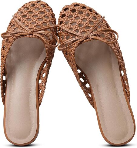 Women's Mesh Mules Breathable Slip-On Net Flats Lightweight Mesh Ballet Flats for Women for Casual Or Indoor Wear in Kuwait