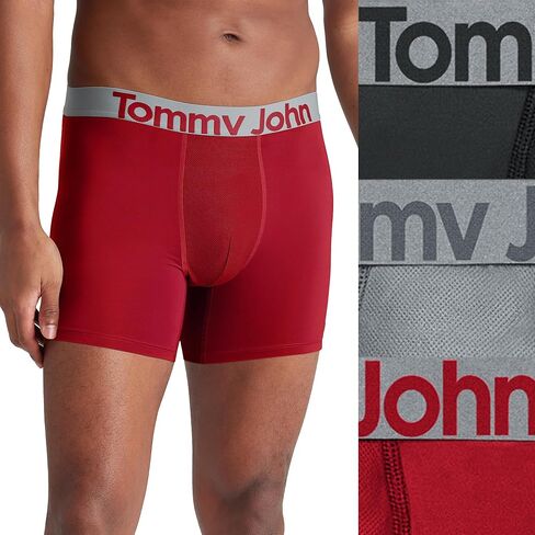 Tommy John Men's Sport Micro 6" Mid-Length Boxer Brief Underwear, 3-Pack in Saudi Arabia