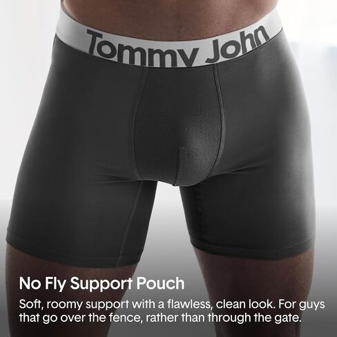 Tommy John Men's Sport Micro 6" Mid-Length Boxer Brief Underwear, 3-Pack in Saudi Arabia