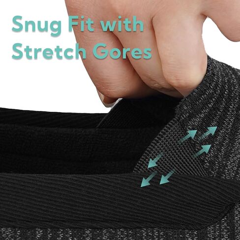 Men's Moccasin Slippers with Memory Foam for Indoor/Outdoor, Breathable Knit House Shoes with Nonslip Rubber Sole in Kuwait
