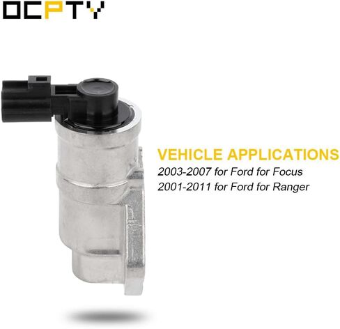OCPTY IDLE CONTROL VALVE FIT 2003-2007 for Ford for Focus | 2001-2011 for Ford for Ranger 1S7Z9F715AA 1F2020660 AC504T 4J1066 2173401 1S7G9F715AD in Kuwait