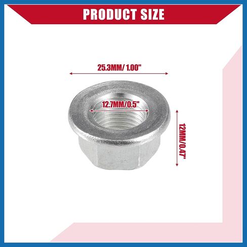 90305PAAA01 90305P0G003 Power Steering Pump Pulley Nut for Honda Accord 1995-2012 for Honda Civic 1996-2011 / Inner/Durable Metal/ 1 Pcs Silver Tone Item Replacement in Saudi Arabia