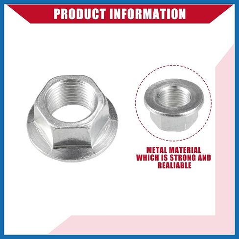 90305PAAA01 90305P0G003 Power Steering Pump Pulley Nut for Honda Accord 1995-2012 for Honda Civic 1996-2011 / Inner/Durable Metal/ 1 Pcs Silver Tone Item Replacement in Saudi Arabia