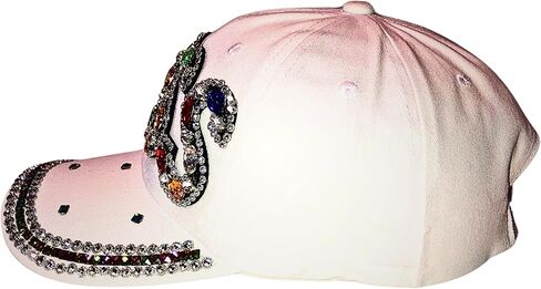 Popfizzy Bling Thelma Hat for Women, Rhinestone Baseball Cap, Bestie Gifts, Best Friend Apparel, Black Ball Cap with Diamonds in Saudi Arabia