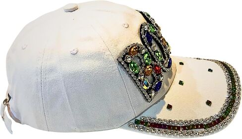 Popfizzy Bling Thelma Hat for Women, Rhinestone Baseball Cap, Bestie Gifts, Best Friend Apparel, Black Ball Cap with Diamonds in Saudi Arabia